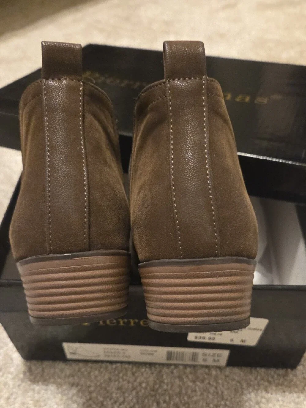 Pierre Dumas Brown Kids Ankle Booties